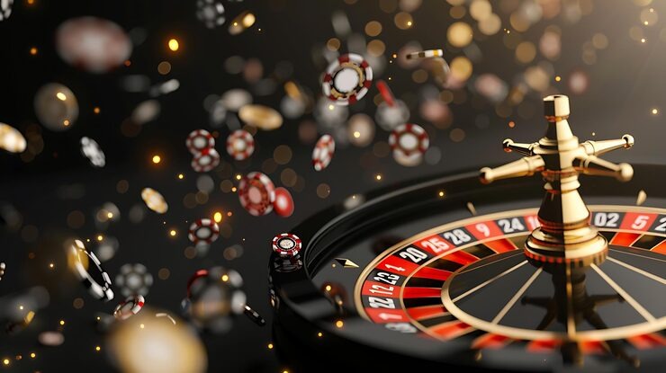 Roulette wheel and betting interface